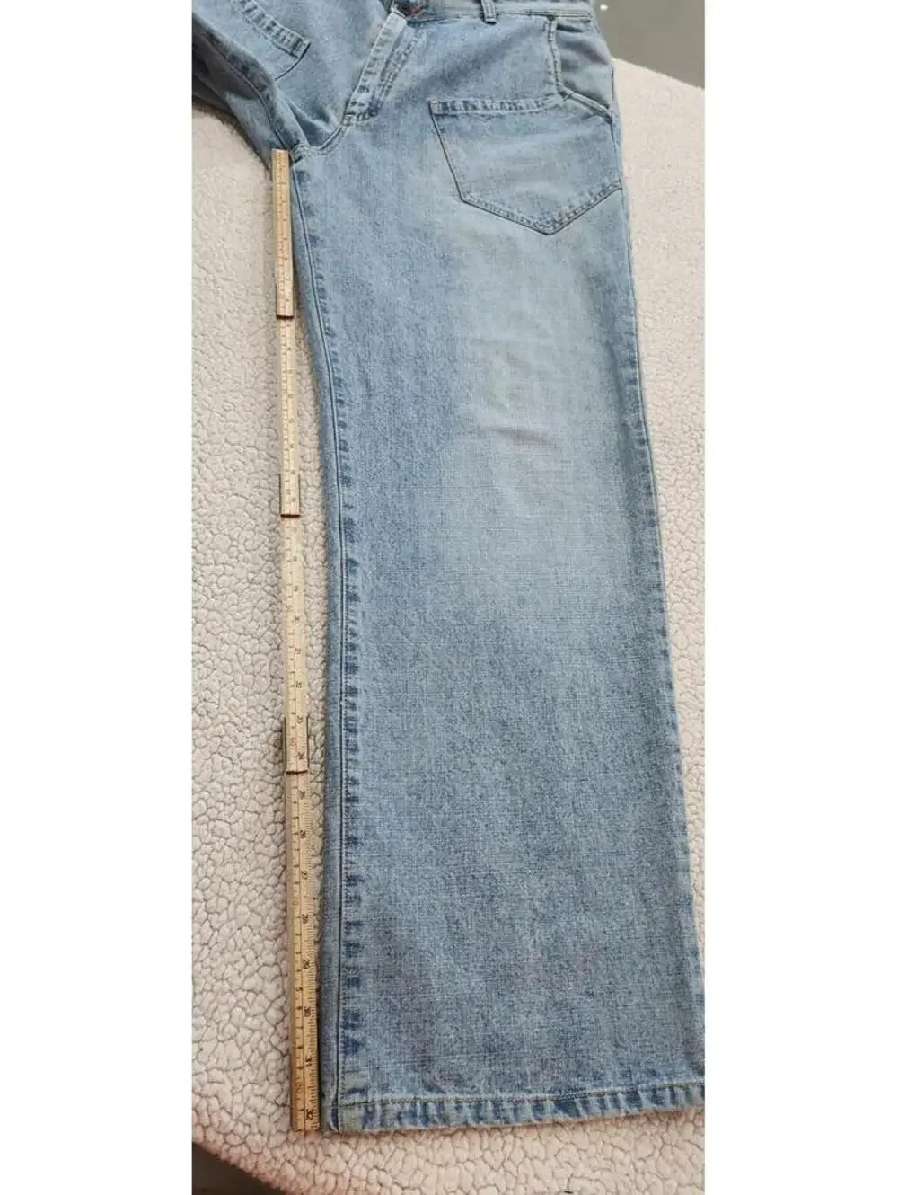 Vintage Ecko Unltd Jeans 40x32 Light Wash Baggy Y2K Raw Denim Skater Cotton RARE